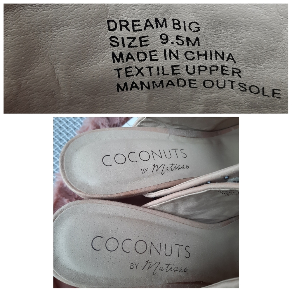 Coconuts Dream Big Studded Embroidered Chunky Mules Heels Spring Summer NEW - Picture 9 of 10